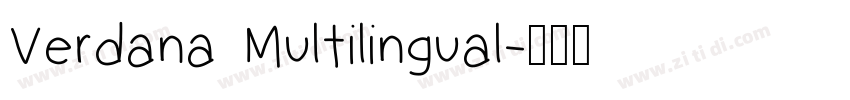 Verdana Multilingual字体转换